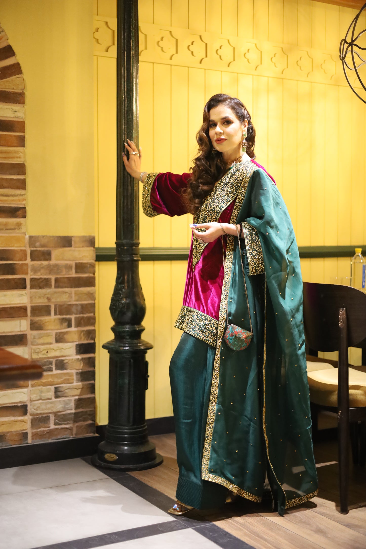 Makhmali Nazakat Suit With Pure Organza Dupatta